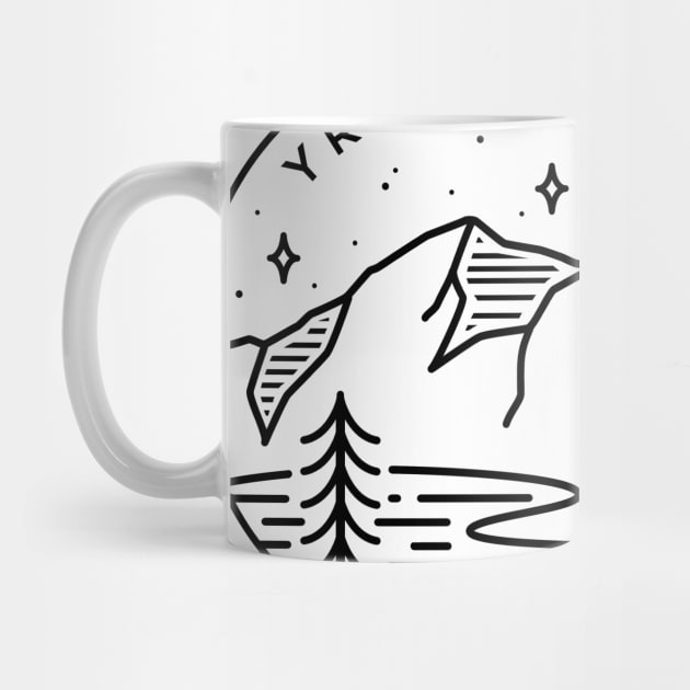 Yr Wyddfa, Snowdonia Wales Emblem - White by typelab